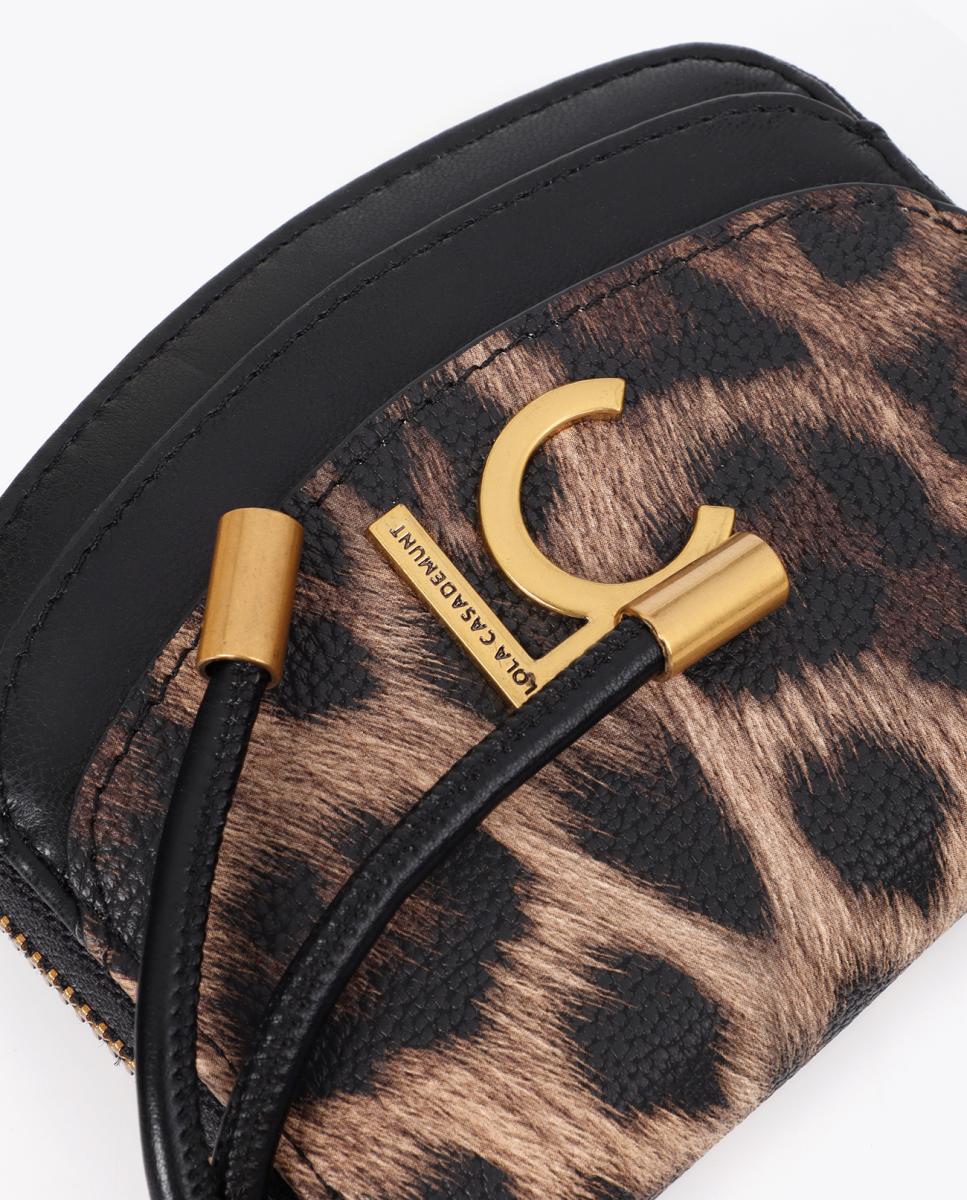 Porta-Moedas com Animal Print Castanho-escuro-5