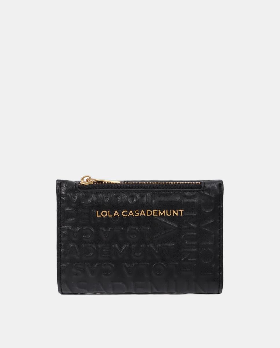 Imagen 1 de Monedero básico monograma - Lola Casademunt - Negro Negro