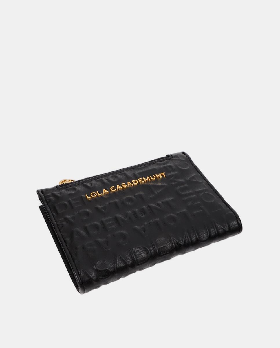 Imagen 2 de Monedero básico monograma - Lola Casademunt - Negro Negro