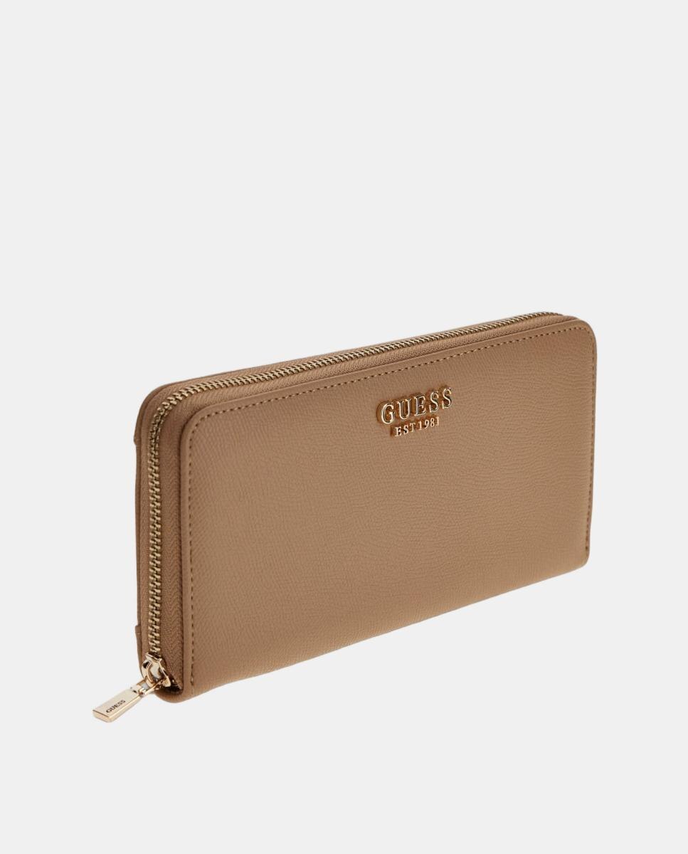 Porta-Moedas Amorette Compacto com Fecho de Correr Castanho-4