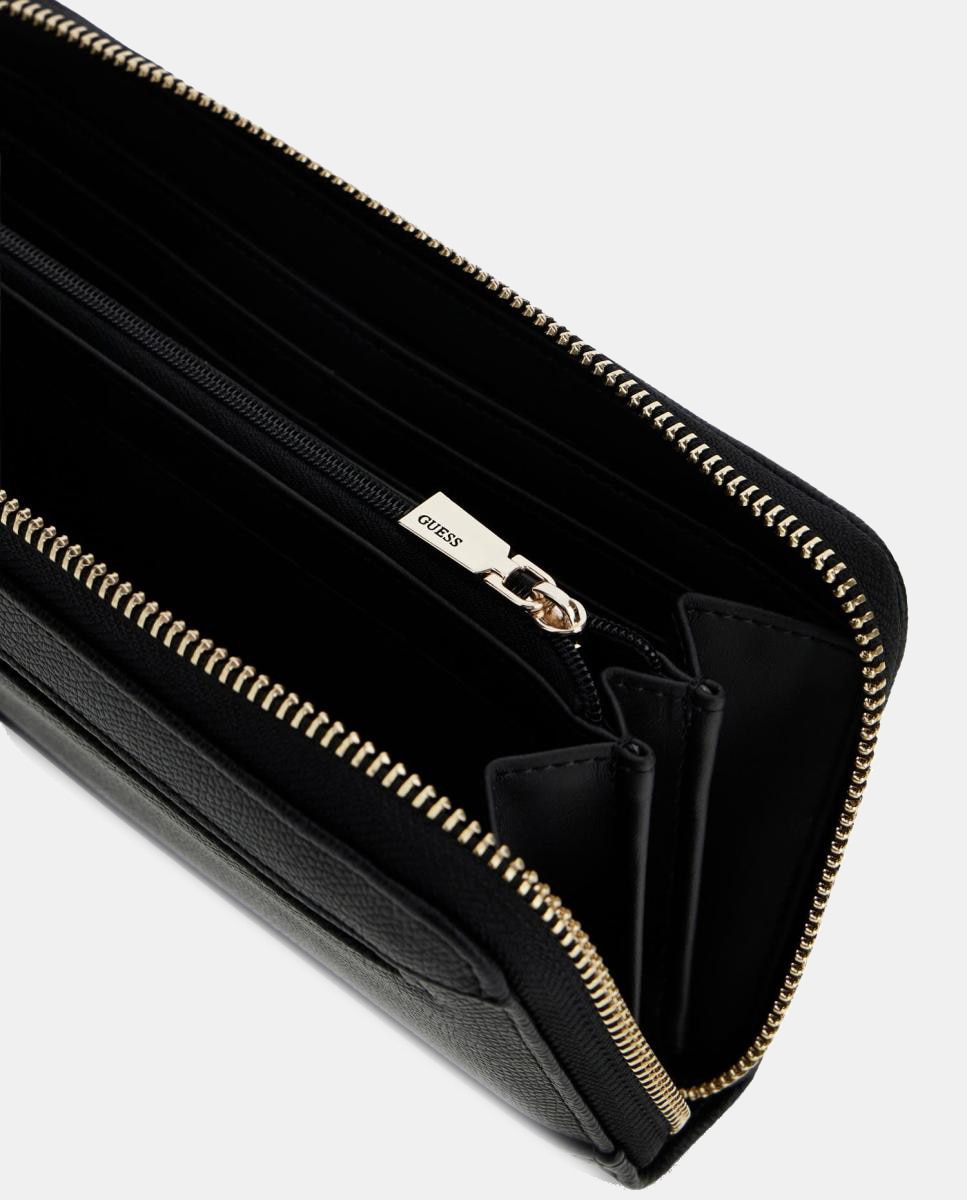 Porta-Moedas Amorette Compacto com Fecho de Correr Preto-4