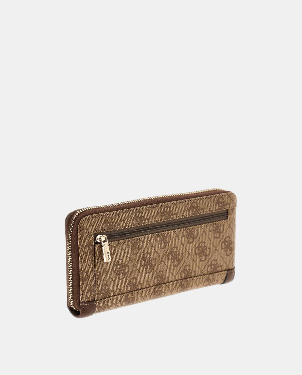 Imagen 3 de Monedero Guess Coleen de formato grande con cremallera - Beige Beige