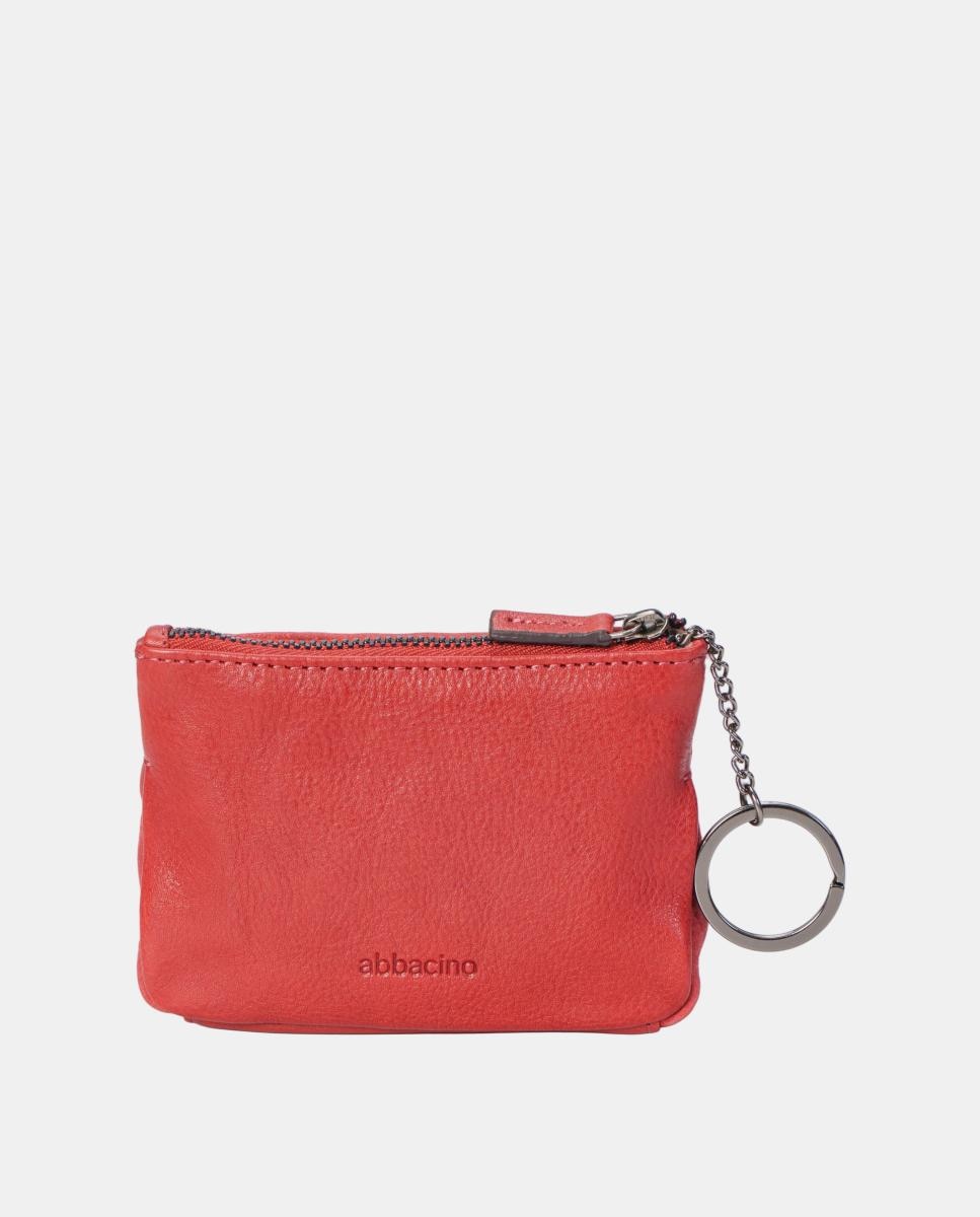Porta-Moedas em Pele Vermelho-3