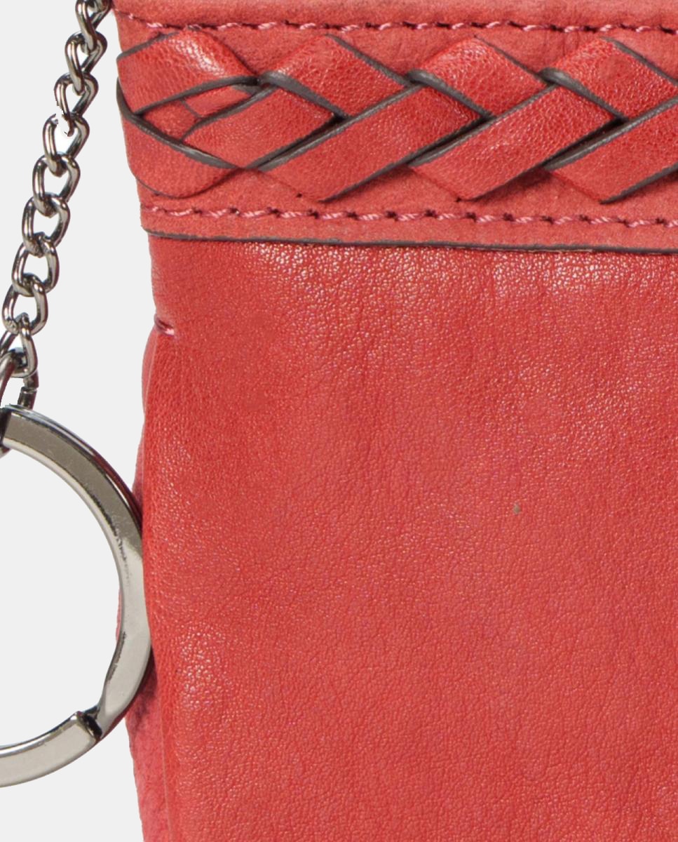 Porta-Moedas em Pele Vermelho-6