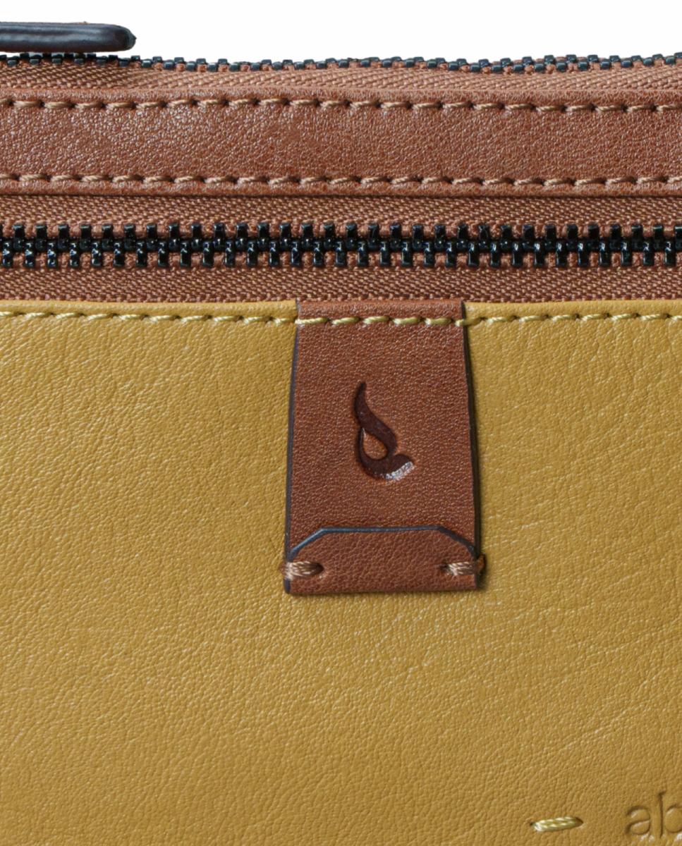 Porta-Moedas em Pele Amarelo-6