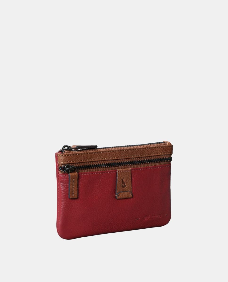 Porta-Moedas em Pele Vermelho-3