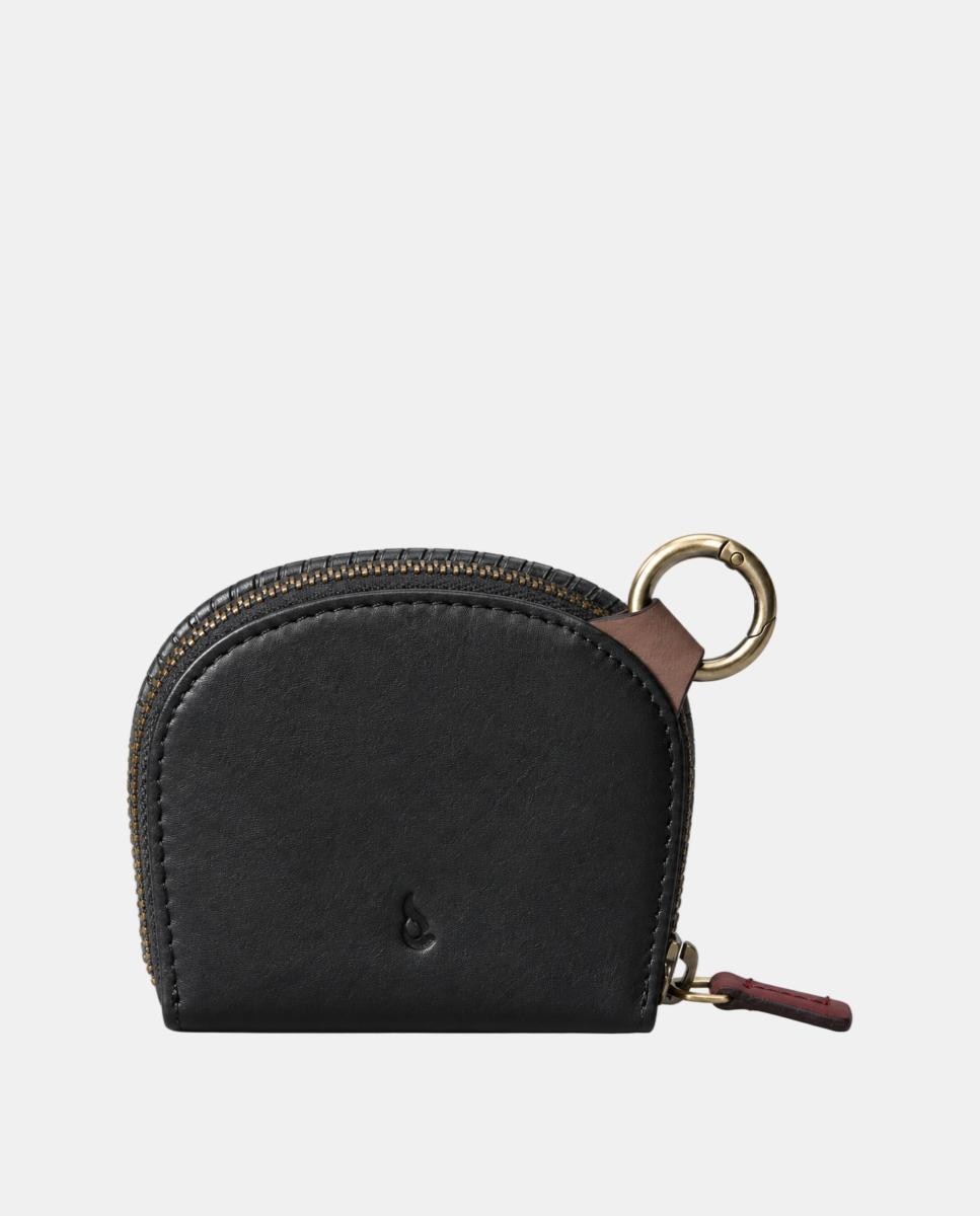 Porta-moedas de mulher em pele Preto-3