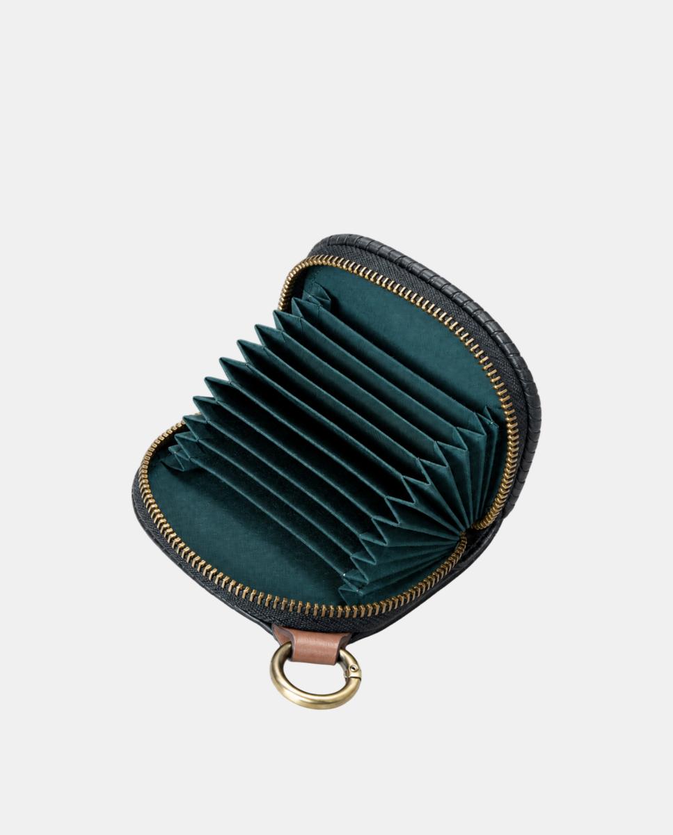 Porta-moedas de mulher em pele Preto-4