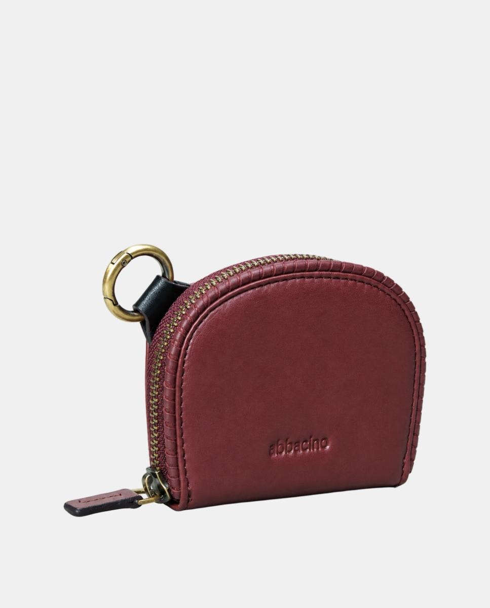 Porta-moedas de mulher em pele Vermelho-2