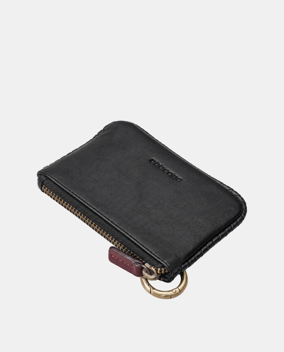 Porta-moedas de mulher em pele Preto-5