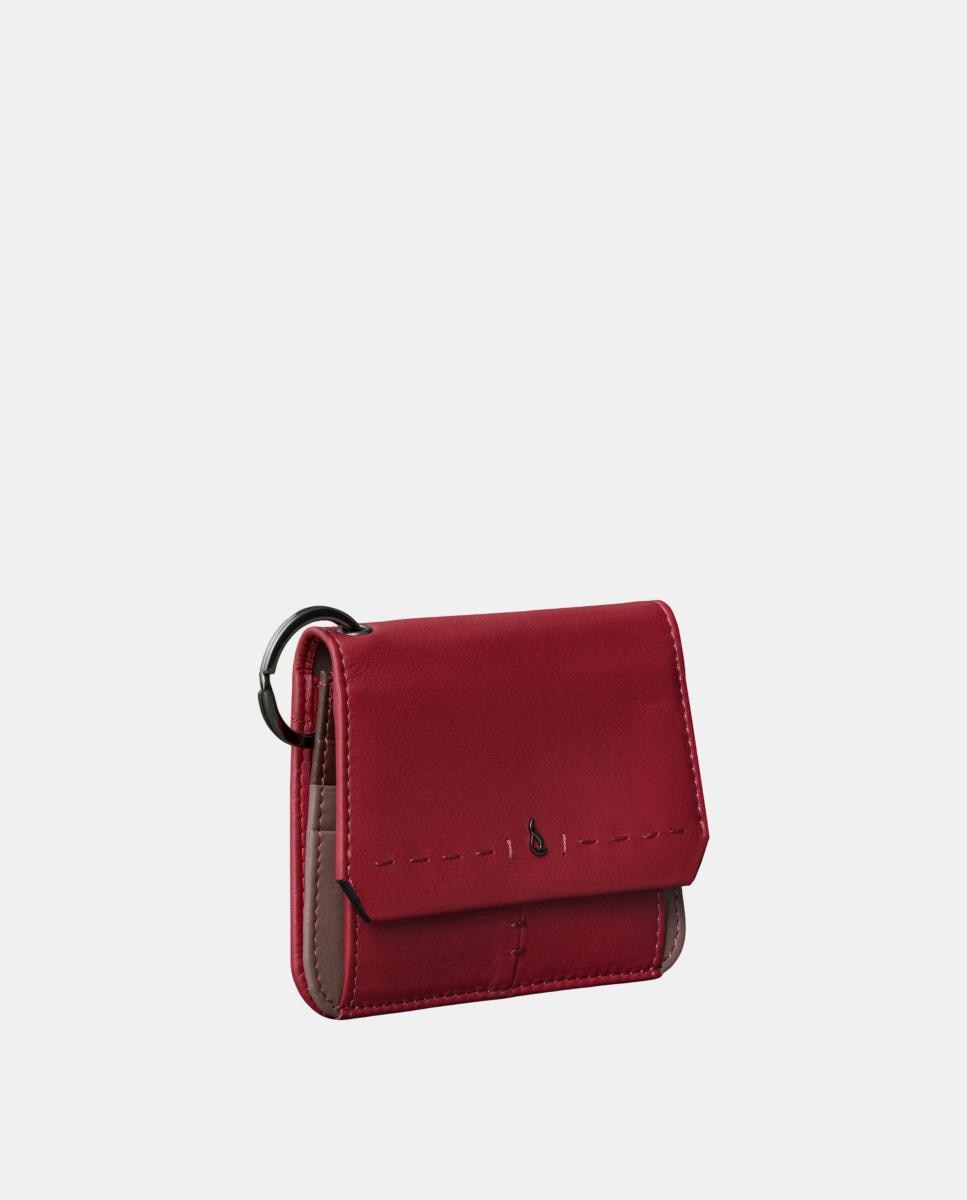 Porta-Moedas em Pele Vermelho-2