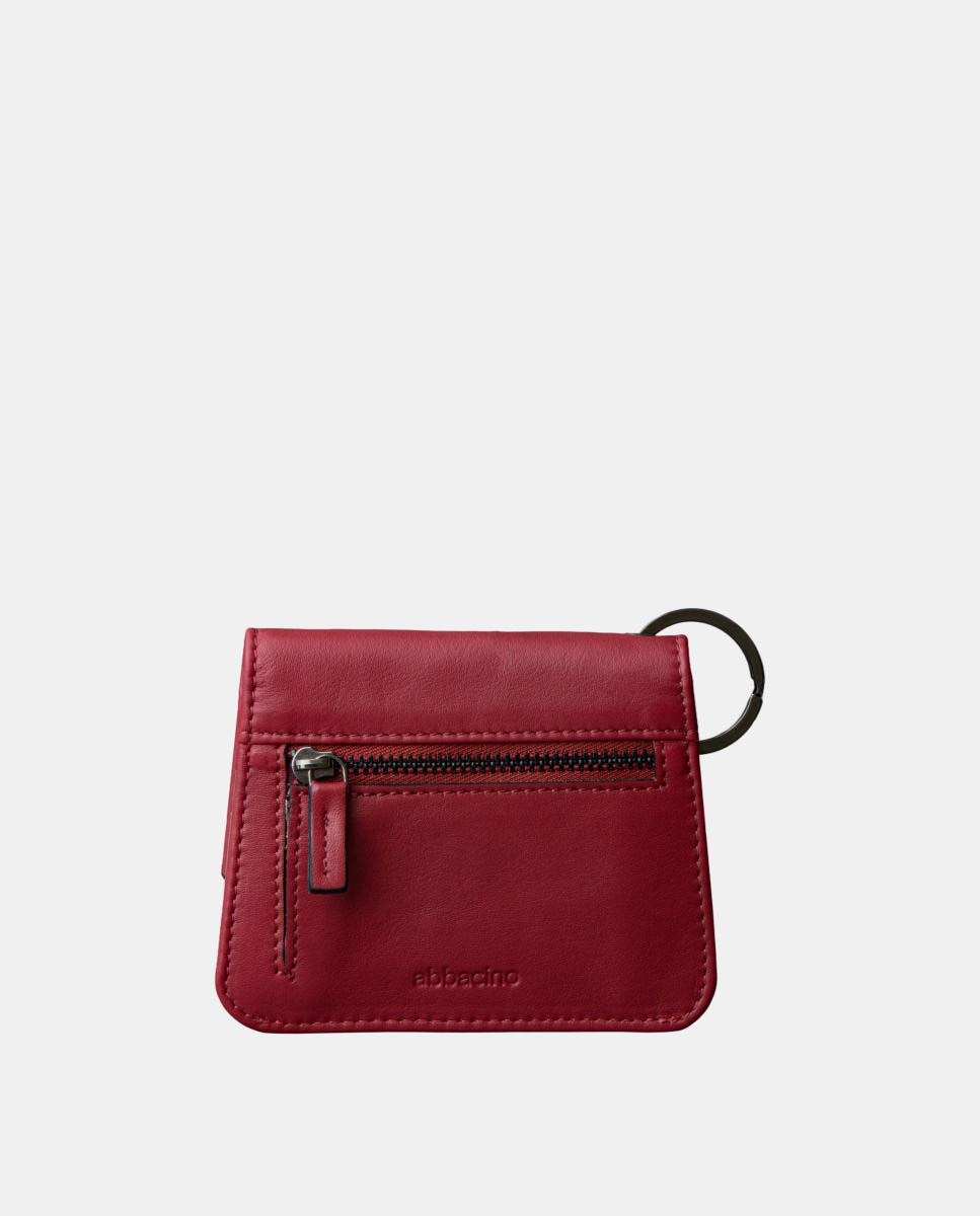 Porta-Moedas em Pele Vermelho-3