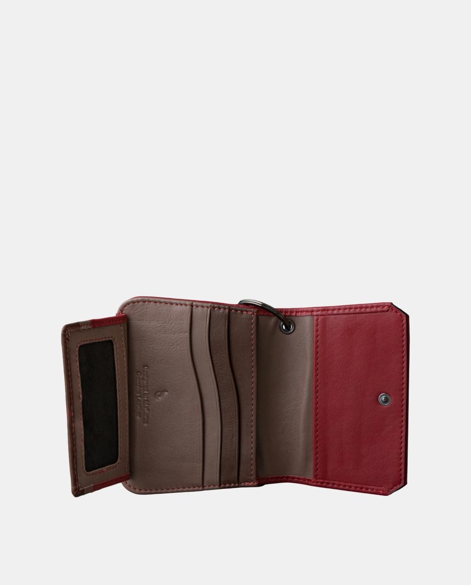 Porta-Moedas em Pele Vermelho-4