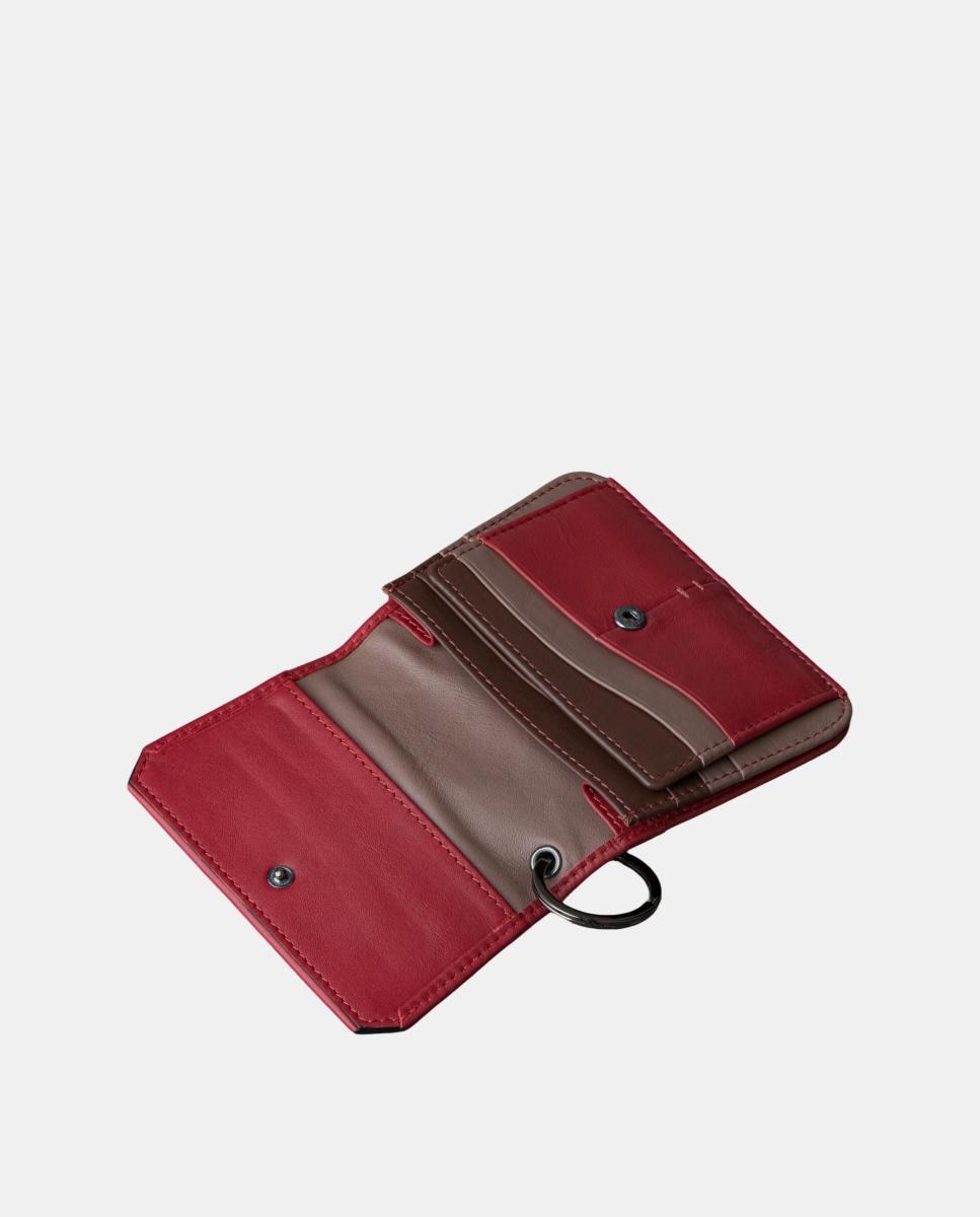 Porta-Moedas em Pele Vermelho-5