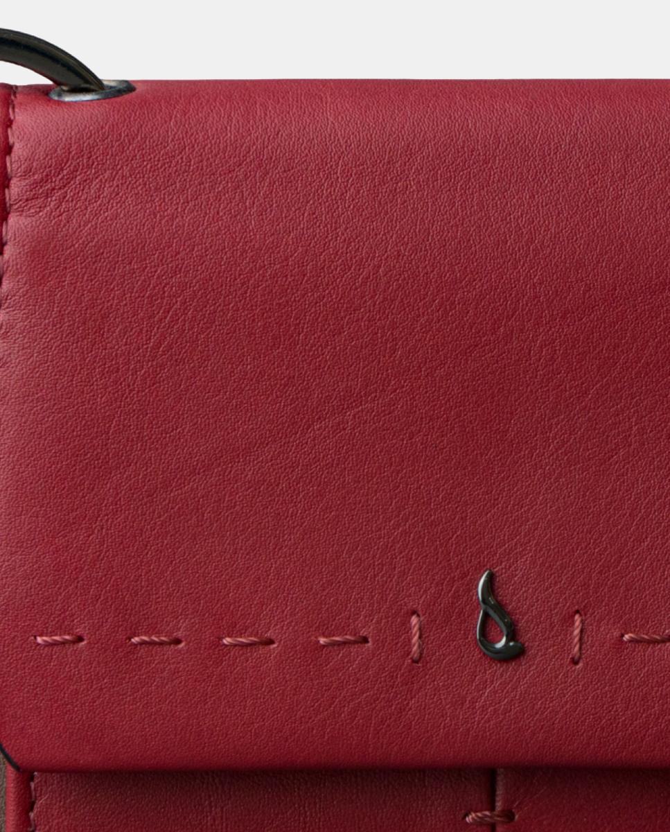 Porta-Moedas em Pele Vermelho-7