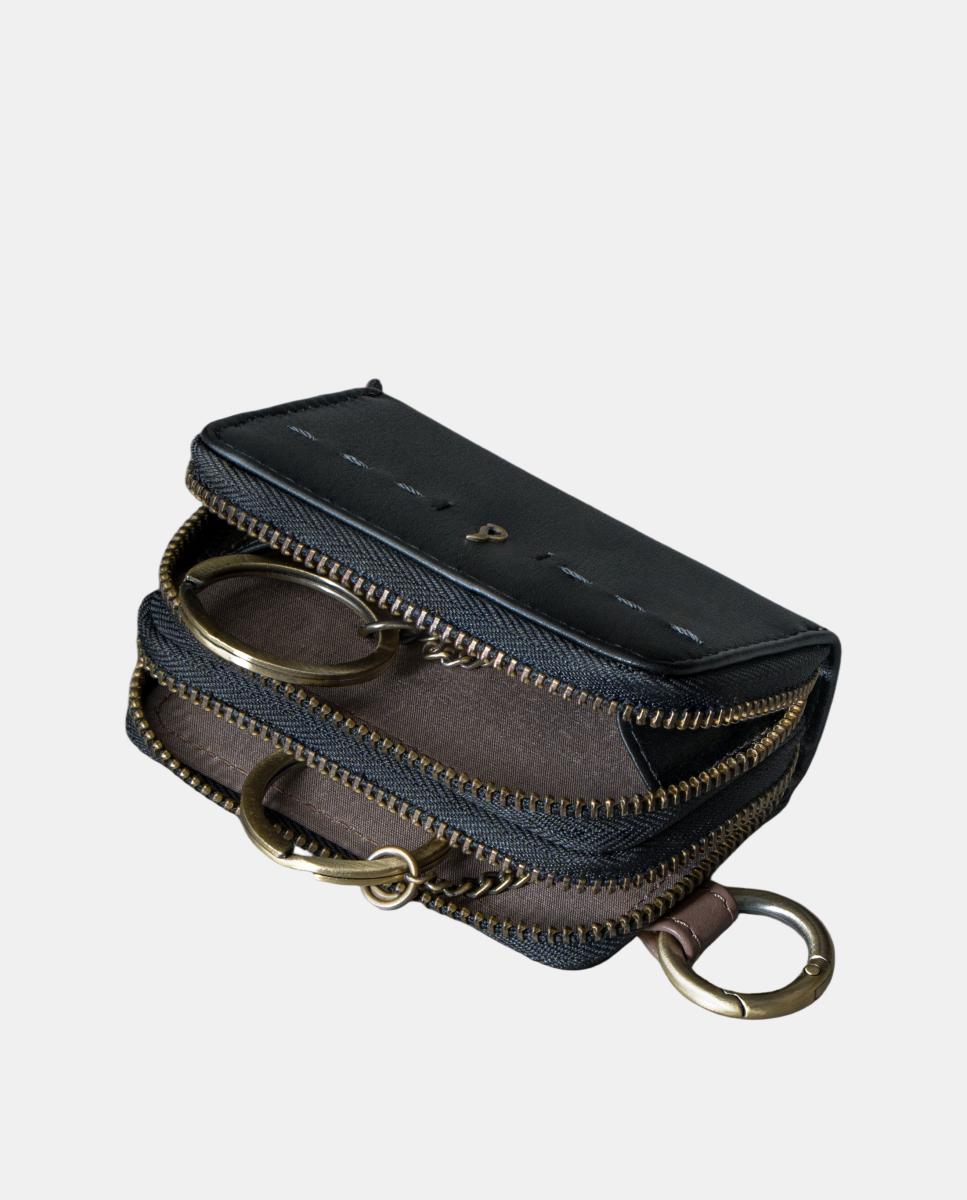 Porta-Moedas em Pele Preto-4