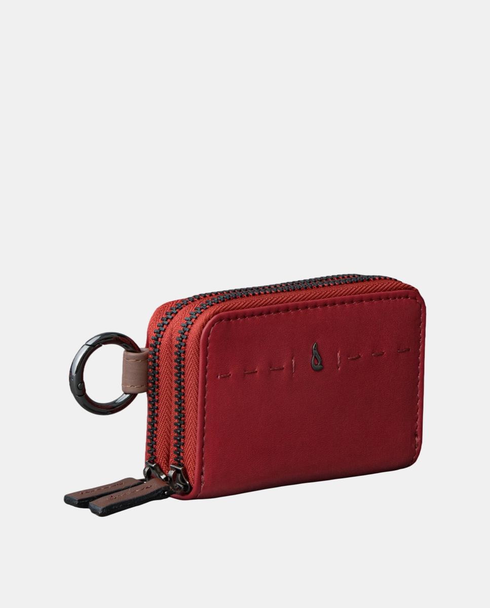 Porta-Moedas em Pele Vermelho-2