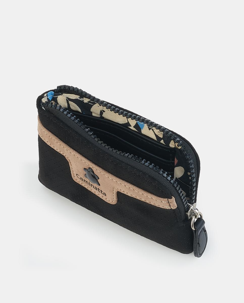 Porta-Moedas com Fecho de Correr Preto-3