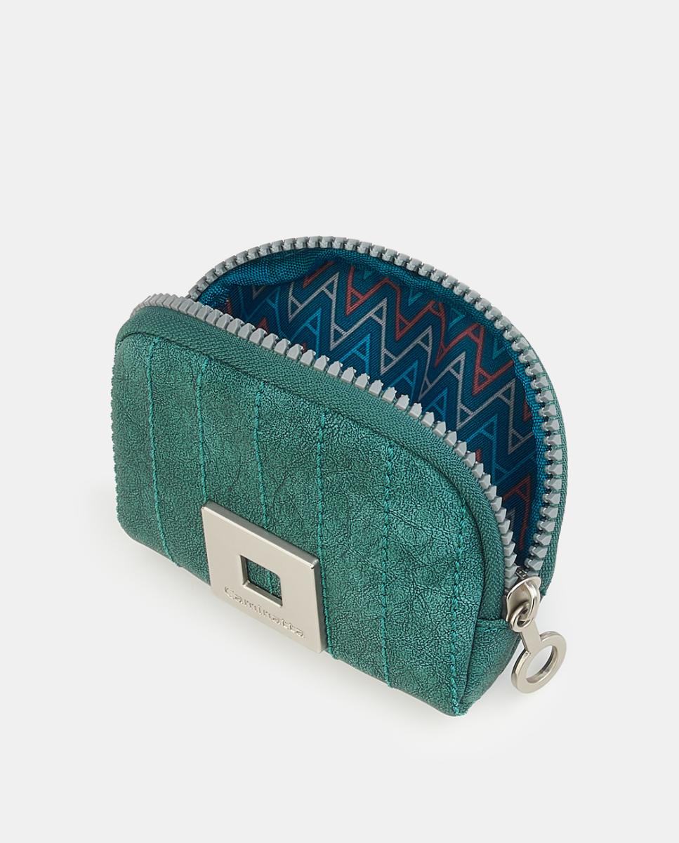 Porta-Moedas com Fecho de Correr Azul-2