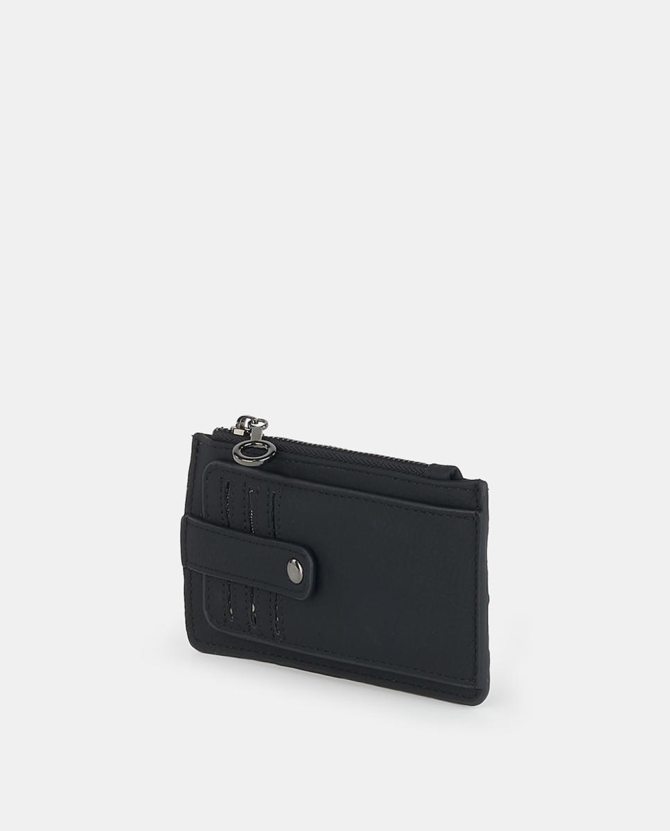 Porta-Moedas com Fecho de Correr Pretos-2
