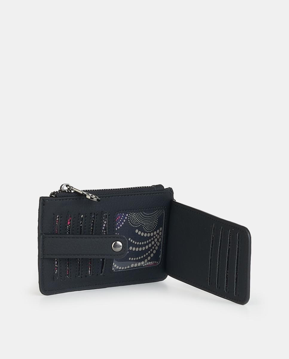 Porta-Moedas com Fecho de Correr Pretos-3