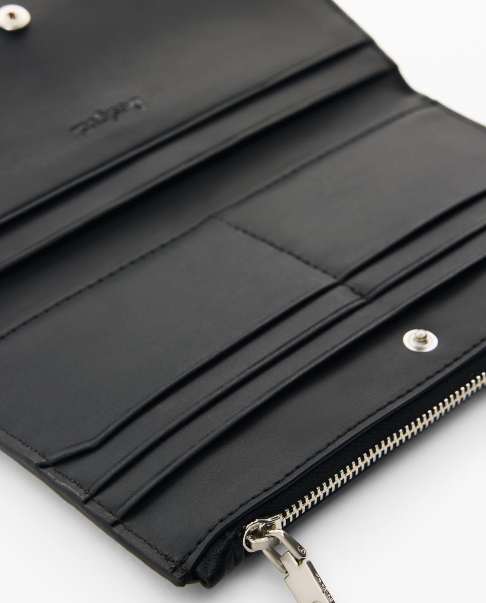 Monedero Cremalleras Grande - Desigual - Negro Negro-4