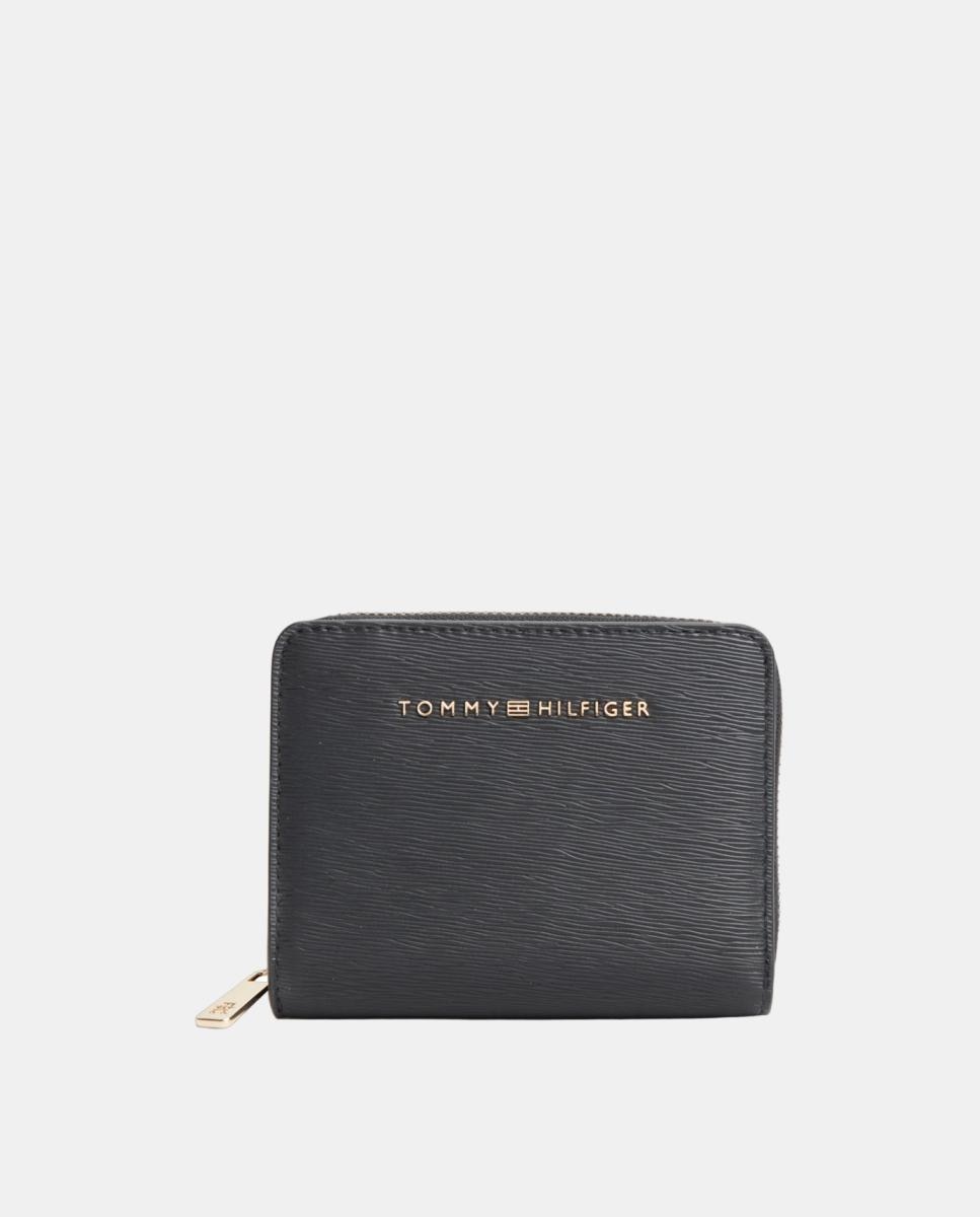 Cartera mediana de mujer en color - Tommy Hilfiger - Negro Negro-1