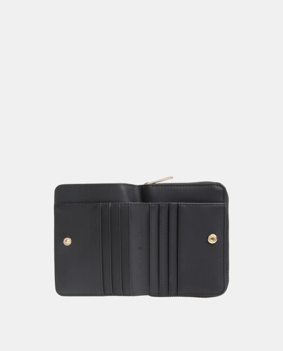 Cartera mediana de mujer en color - Tommy Hilfiger - Negro Negro-3