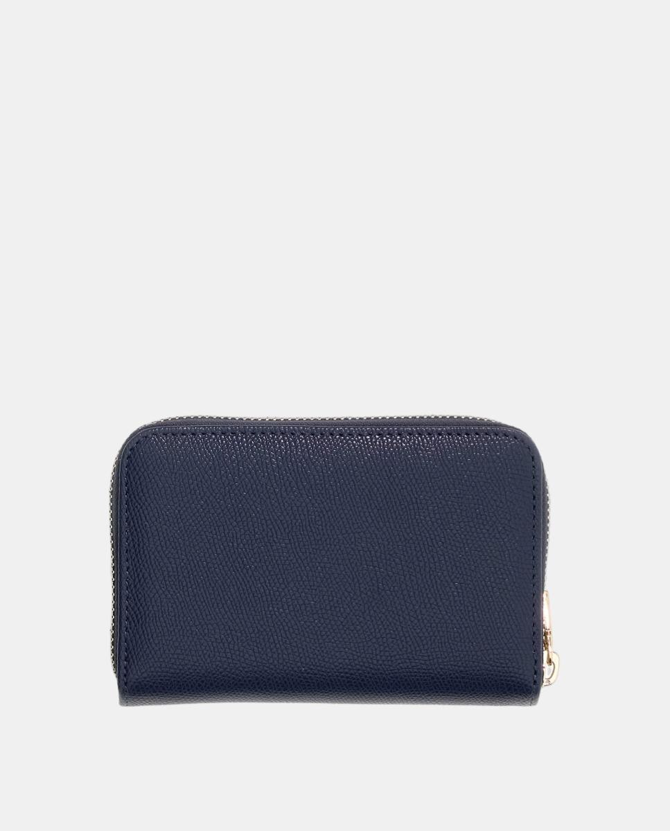 Porta-Moedas Amorette Compacto com Fecho de Correr Azul-escuro-4