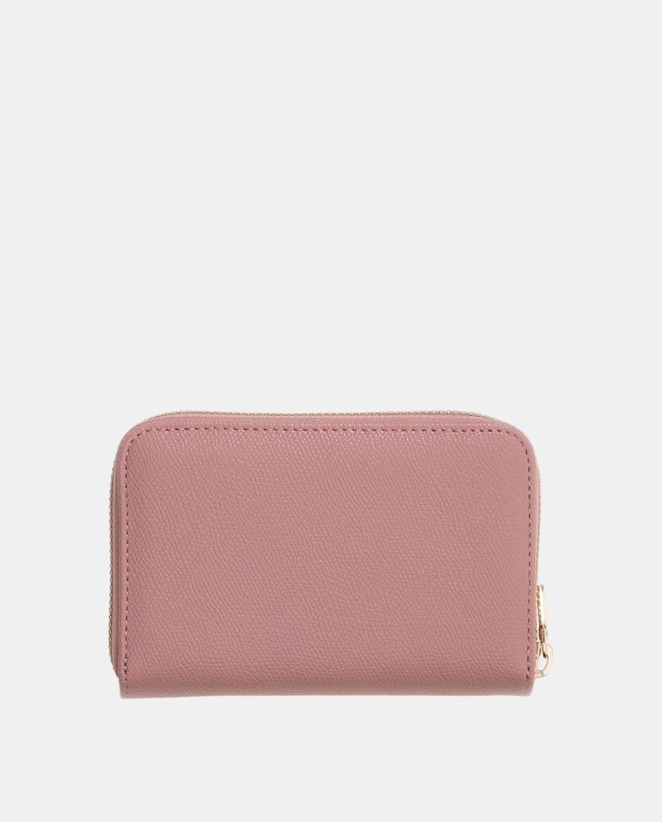 Porta-Moedas Amorette Compacto com Fecho de Correr Rosa-3