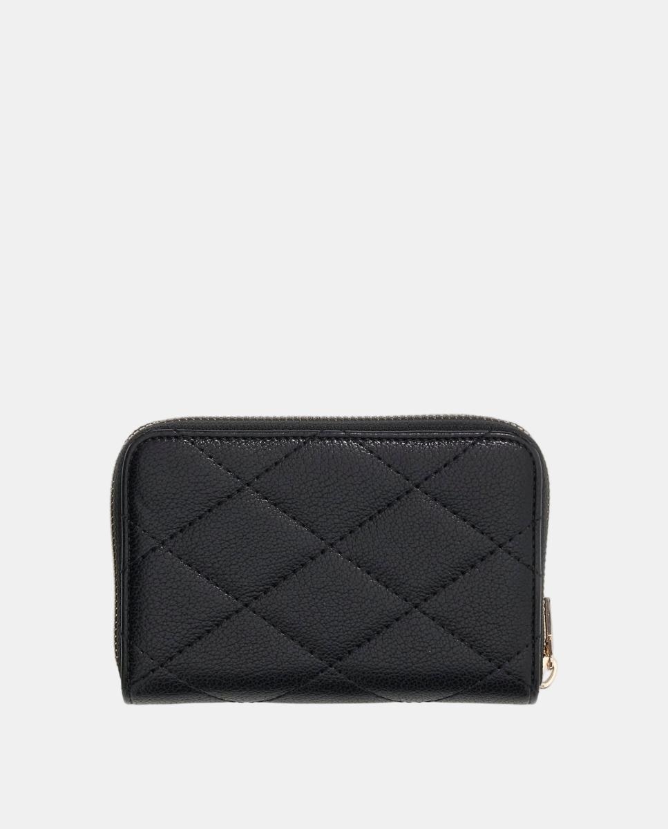 Porta-Moedas Frances de Formato Pequeno com Fecho de Correr Preto-2