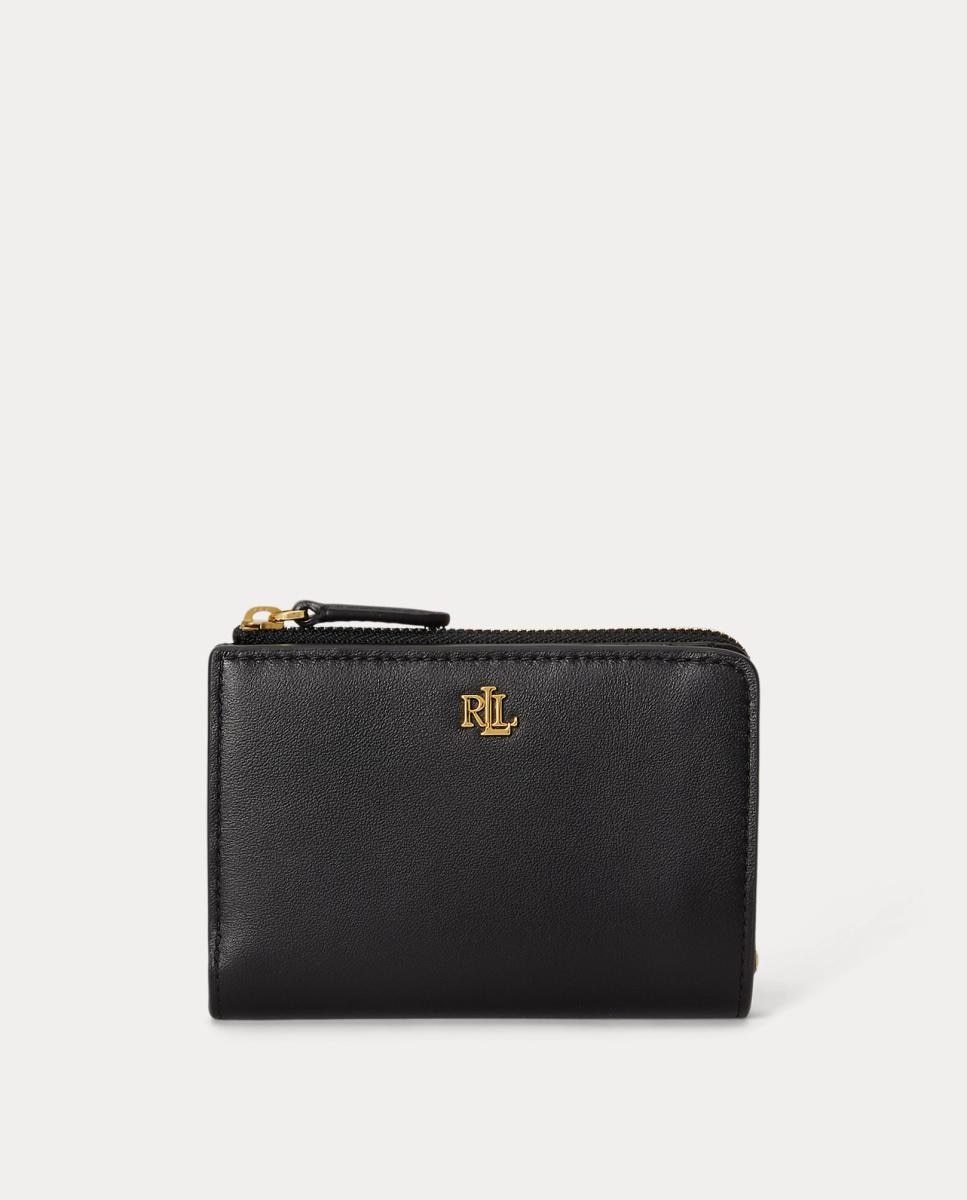 Cartera pequeña de piel. - Lauren Ralph Lauren - Negro Negro-1