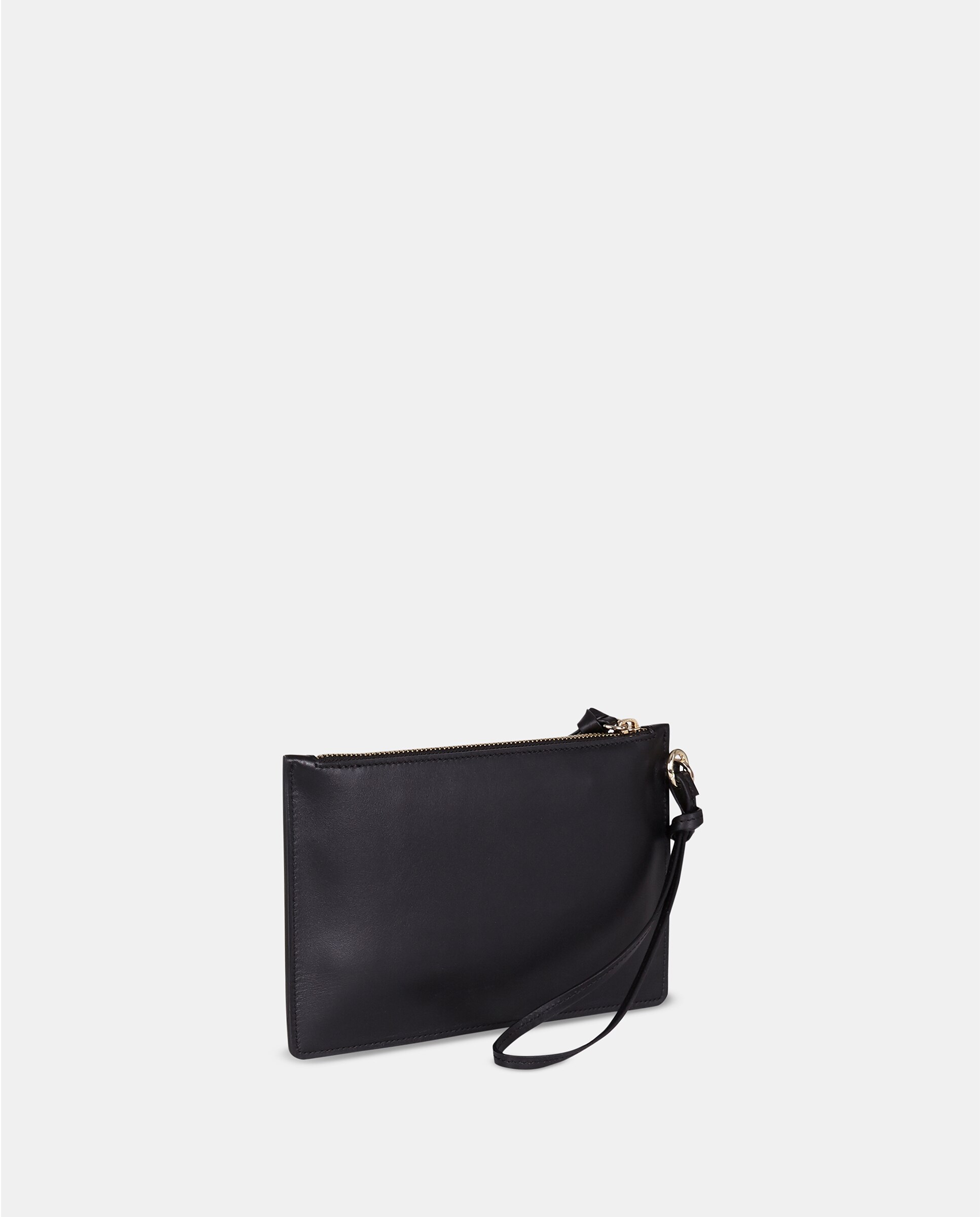 Cartera de piel con asa de mano - Sandra Freckled - Negro Negro-2