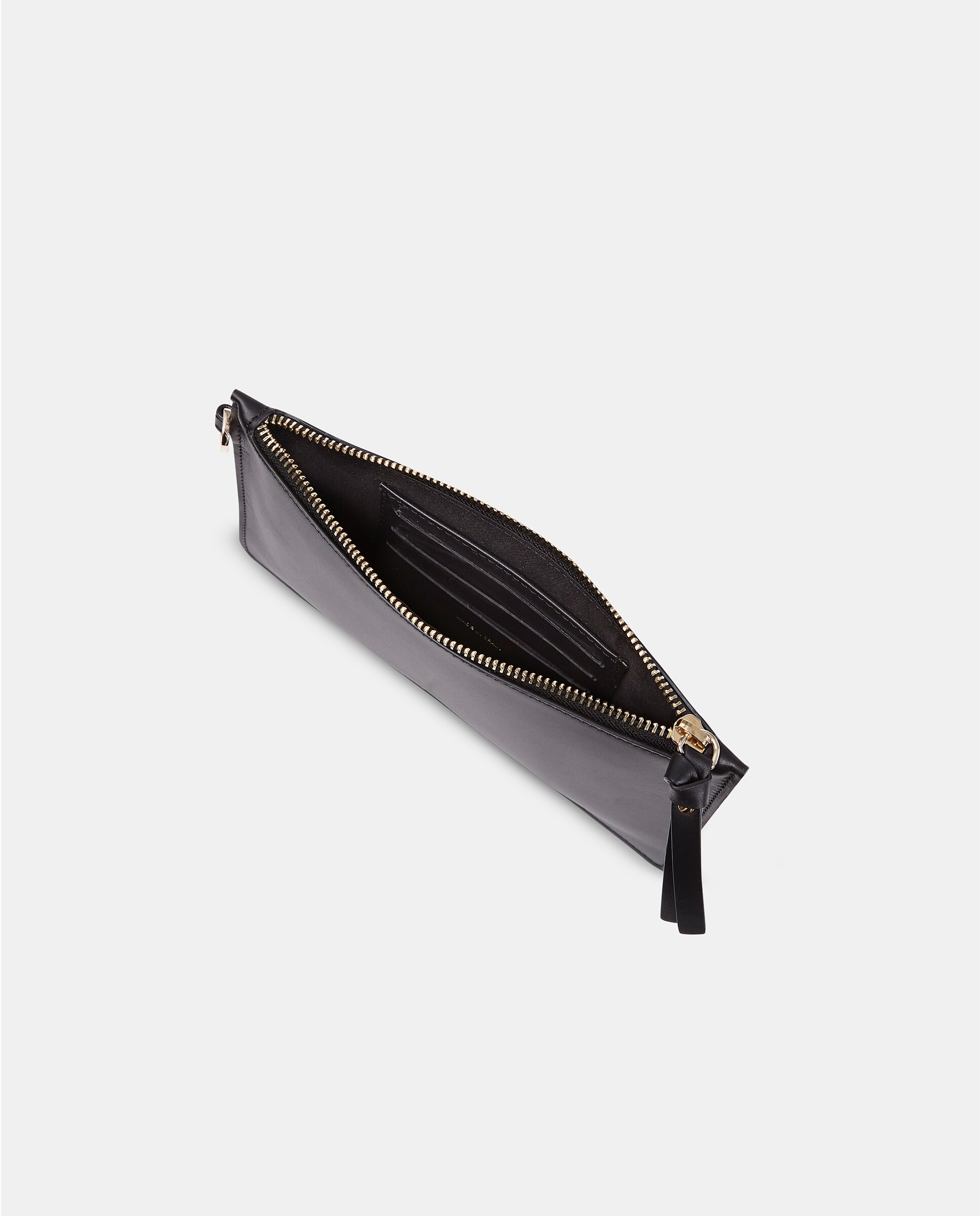 Cartera de piel con asa de mano - Sandra Freckled - Negro Negro-3