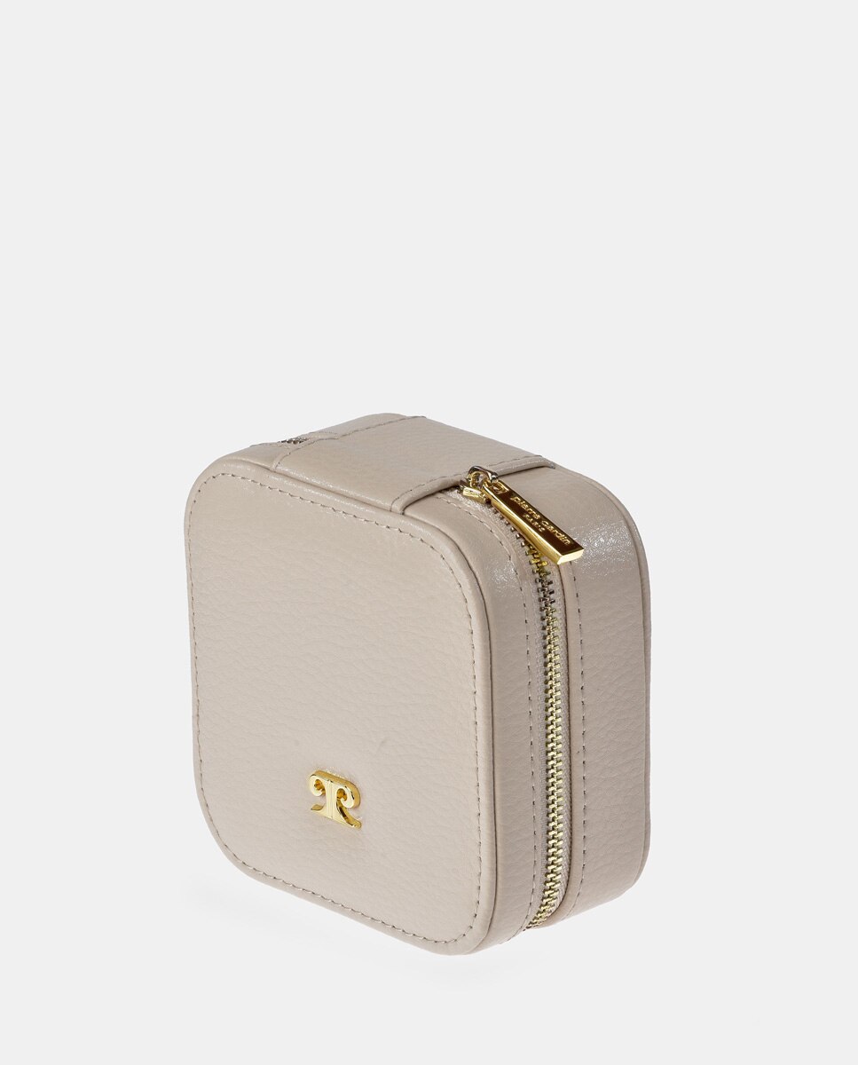 Imagen 2 de Joyero mujer cuadrado en piel color ocean - Pierre Cardin - Beige Beige