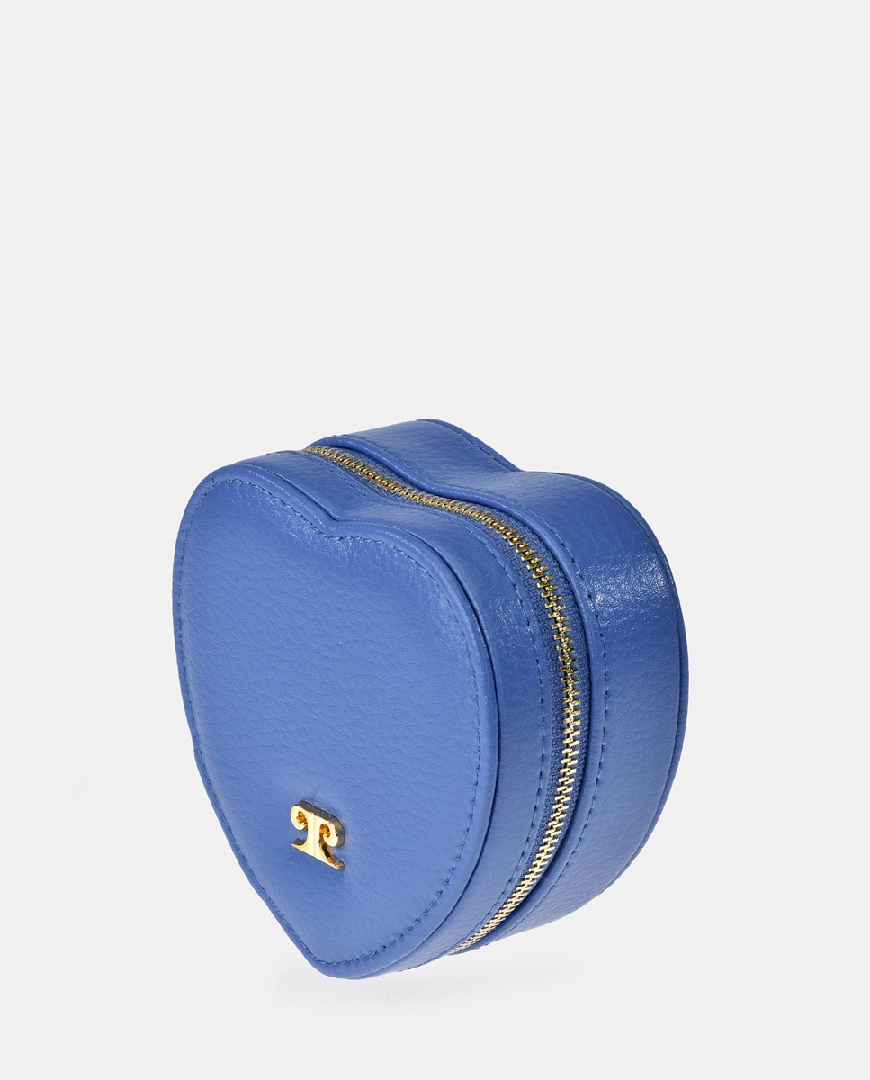 Imagen 2 de Joyero mujer con forma de corazón en piel color ocean - Pierre Cardin - Azul Azul