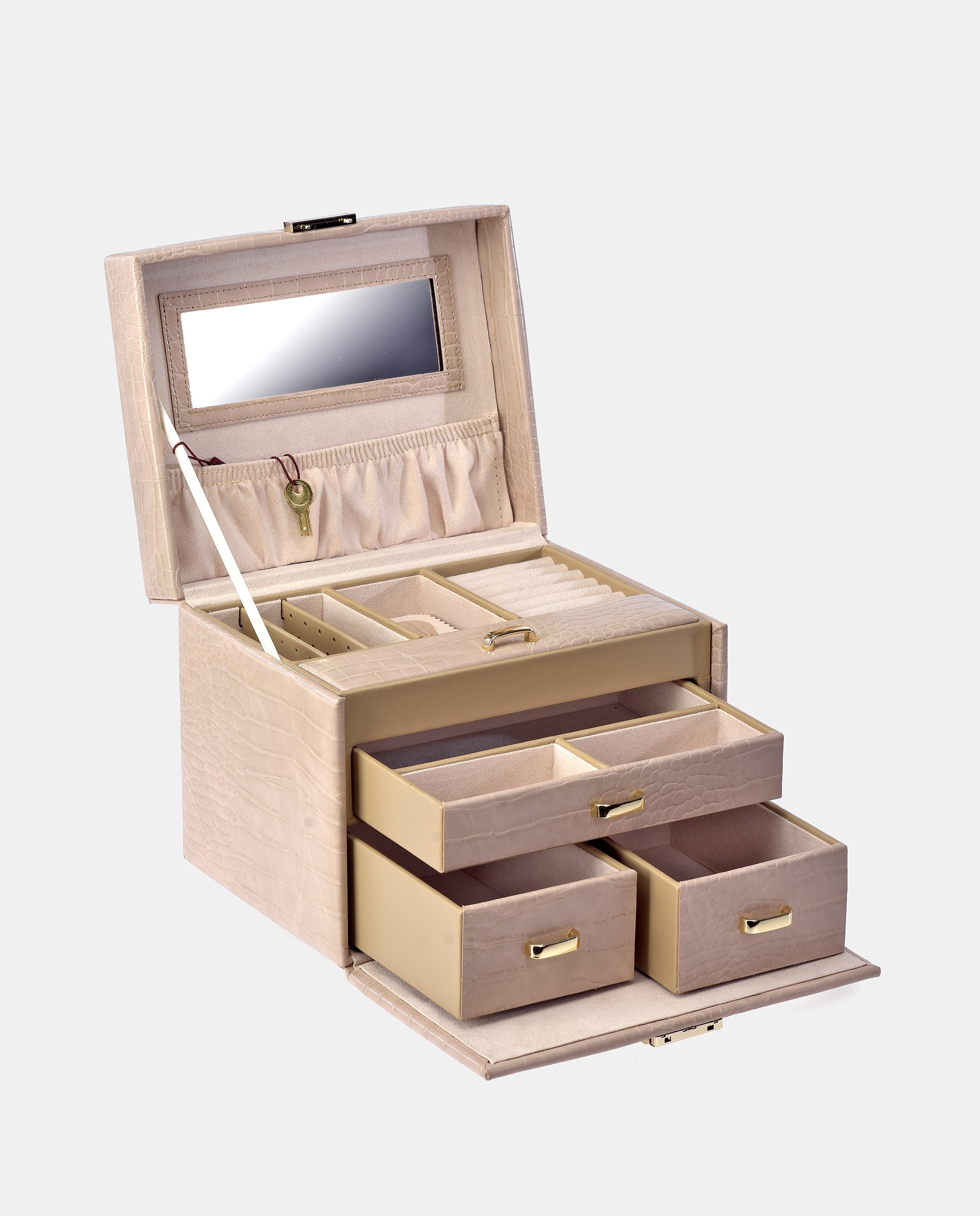 Imagen 4 de Joyero con cajonera y grabado coco - Pierre Cardin - Blanco Blanco