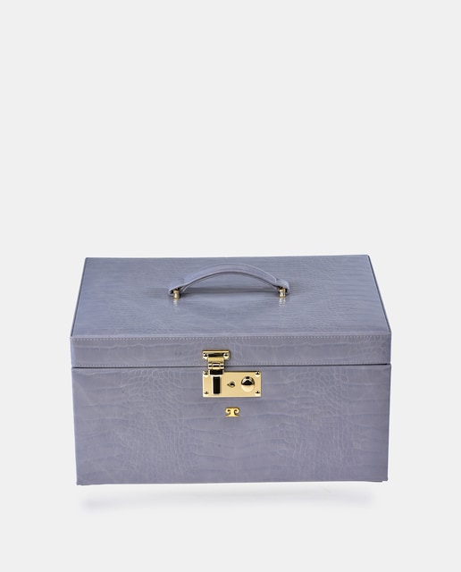 Imagem 0 de Guarda-Joias Grande com Gaveta e Efeito Crocodilo