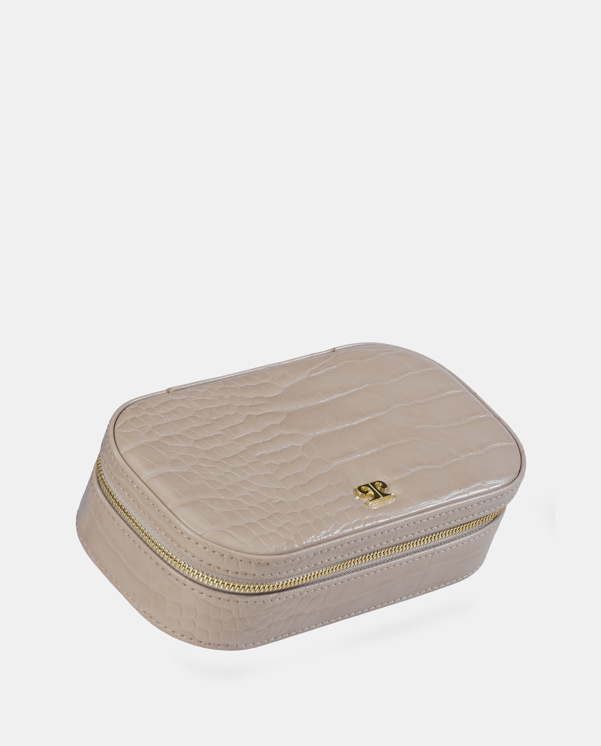Joyero de viaje Pierre Cardin con cremallera en P.U. - Beige Beige-2