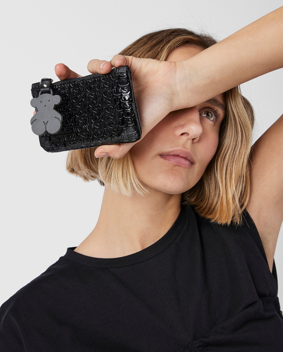 Necessaire pequeno Lindsay preto Preto-2