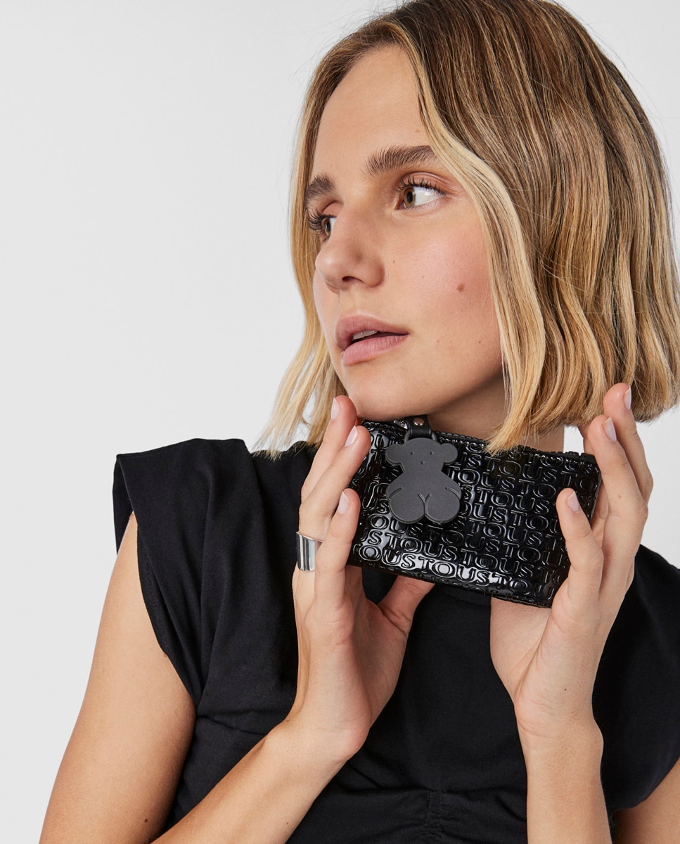 Necessaire pequeno Lindsay preto Preto-4
