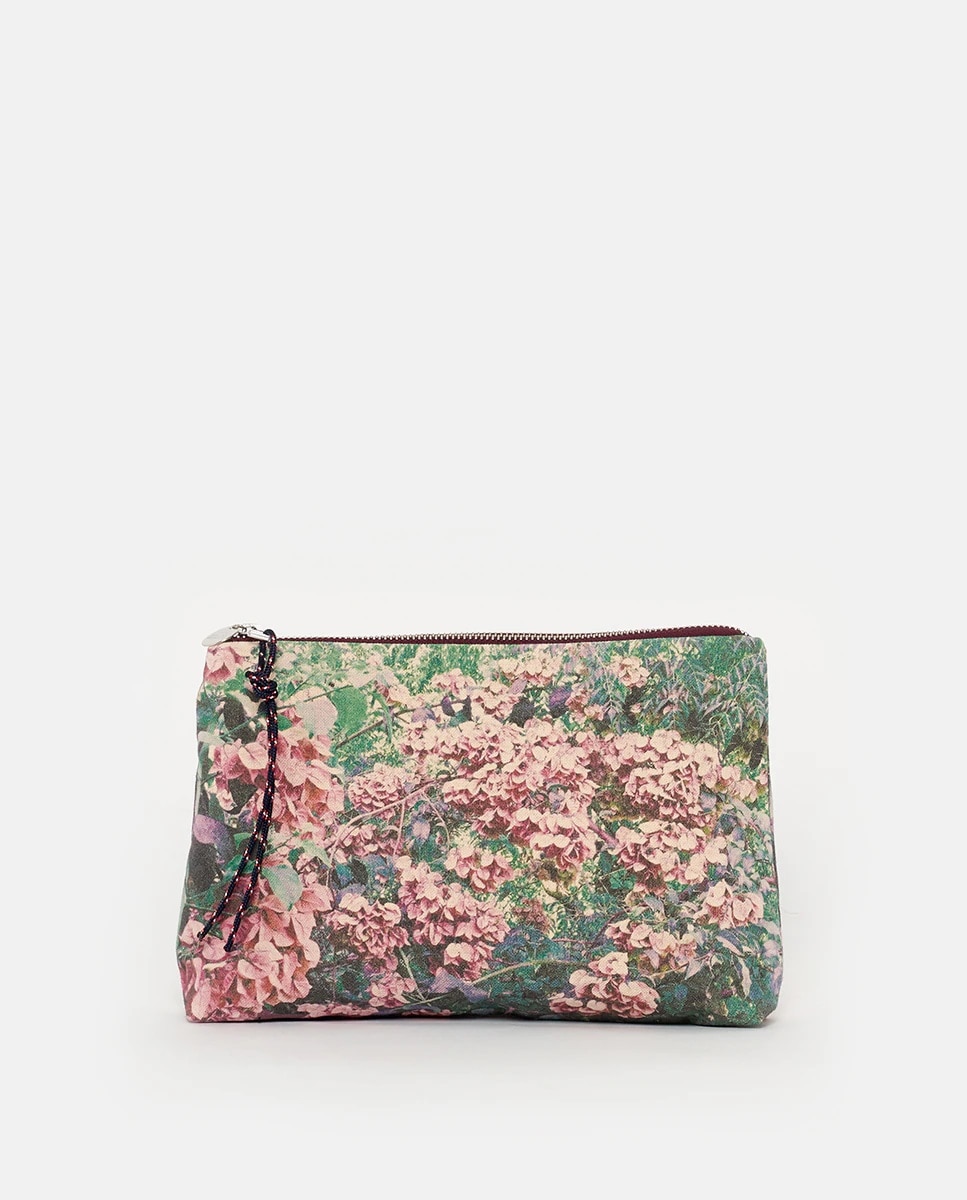 Imagem 0 de Mala Pouch Dalmatia com Estampado, Fecho de Correr e em Algodão - Multicolor