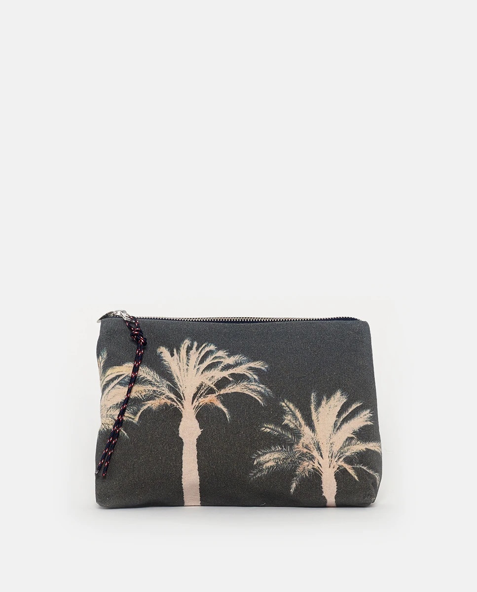Imagem 0 de Mala Pouch Sotogrande com Estampado, Fecho de Correr e em Algodão - Multicolor
