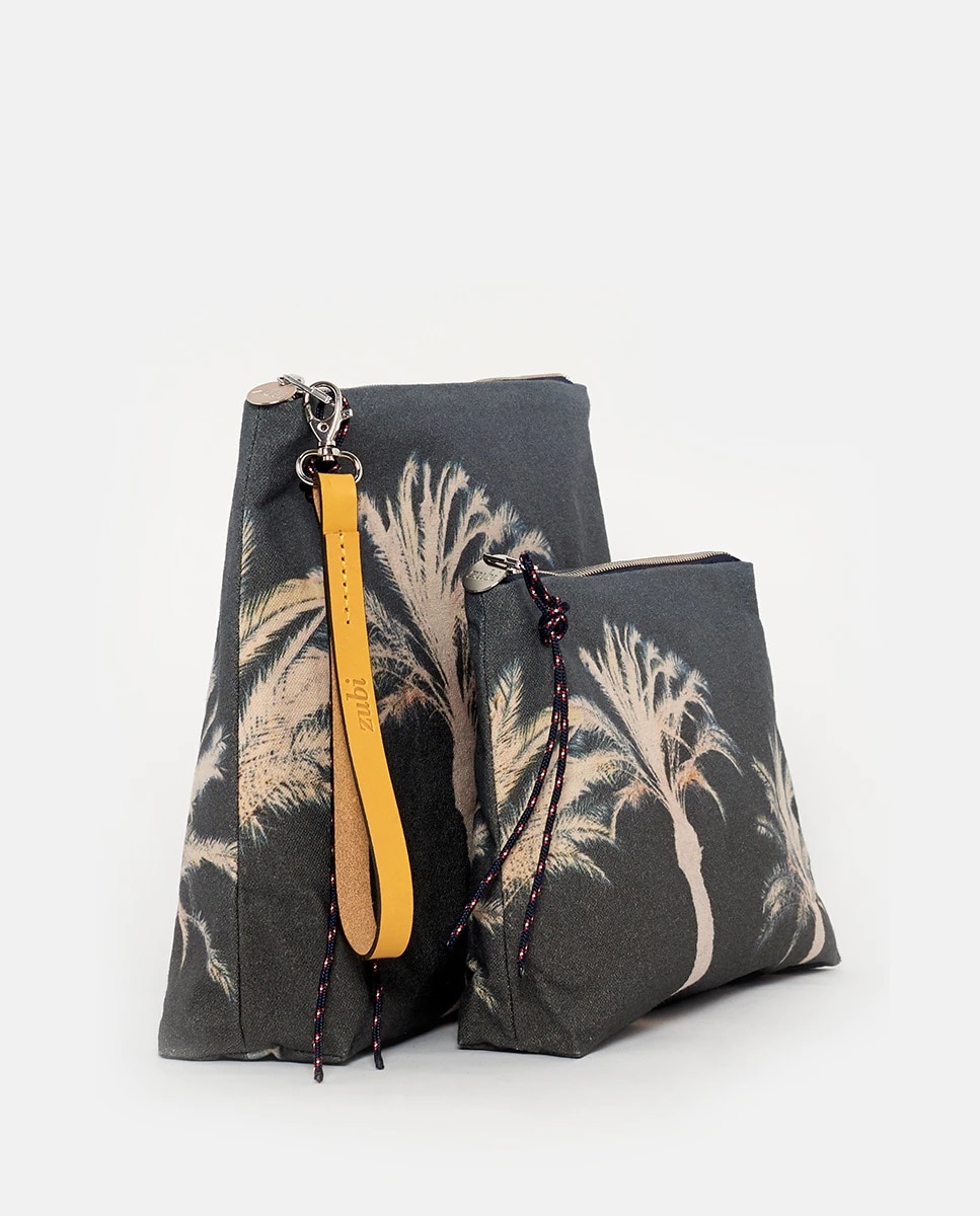 Mala Pouch Sotogrande com Estampado, Fecho de Correr e em Algodão - Multicolor Multicolor-2