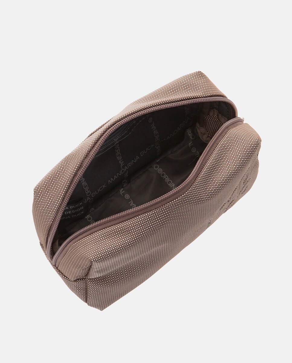 Nécessaire Médio com Fecho de Correr Taupe-3