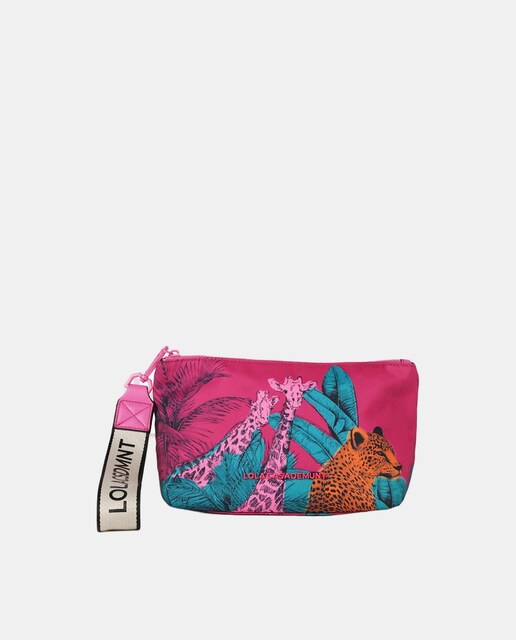 Imagem 0 de Nécessaire de Nylon com Estampado de Animais - Multicolor