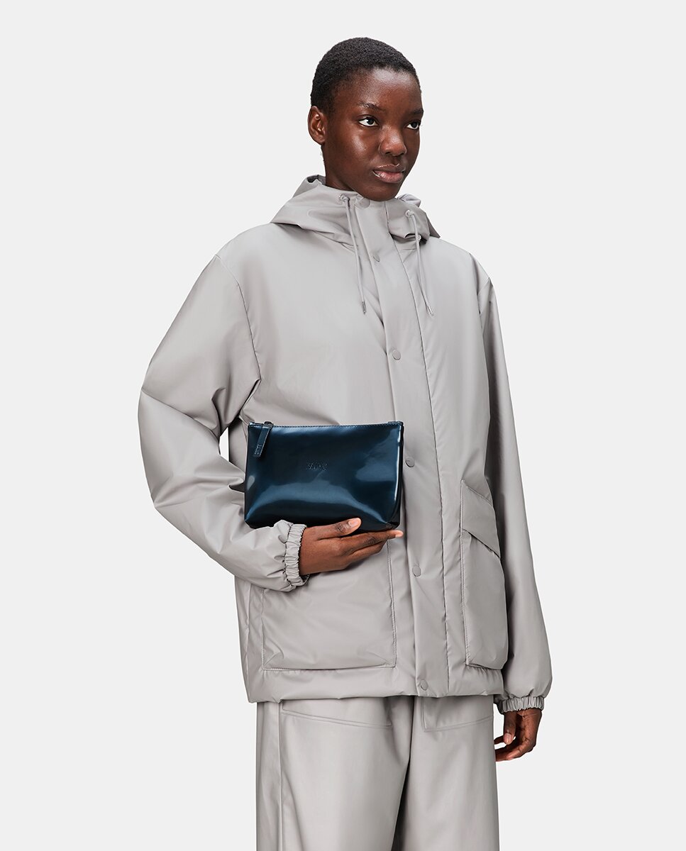 Nécessaire Resistente à Água - Preto Azul-2