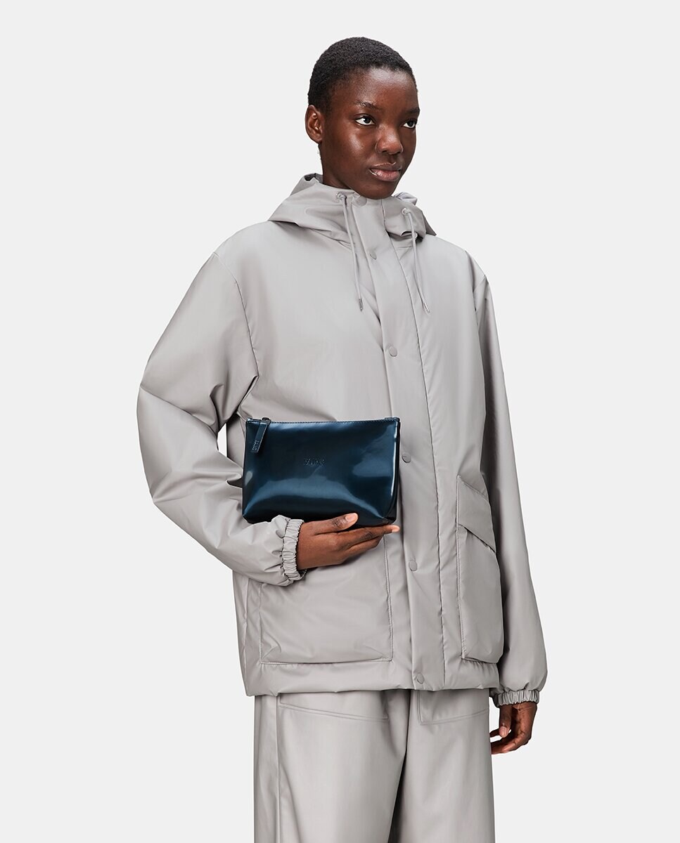 Nécessaire Resistente à Água - Preto Azul-2