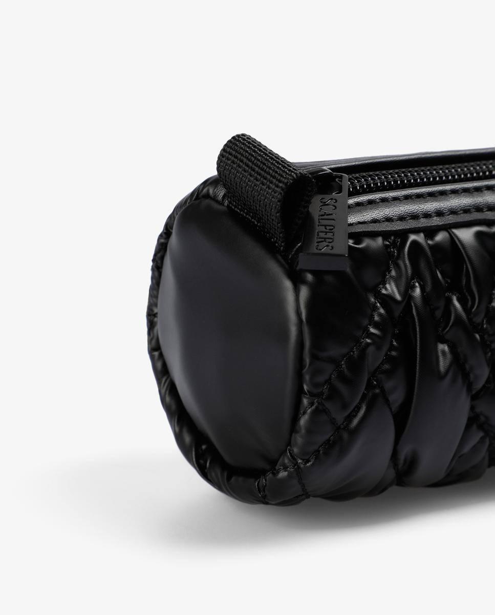 Nécessaire de Nylon Acolchoado Preto-6