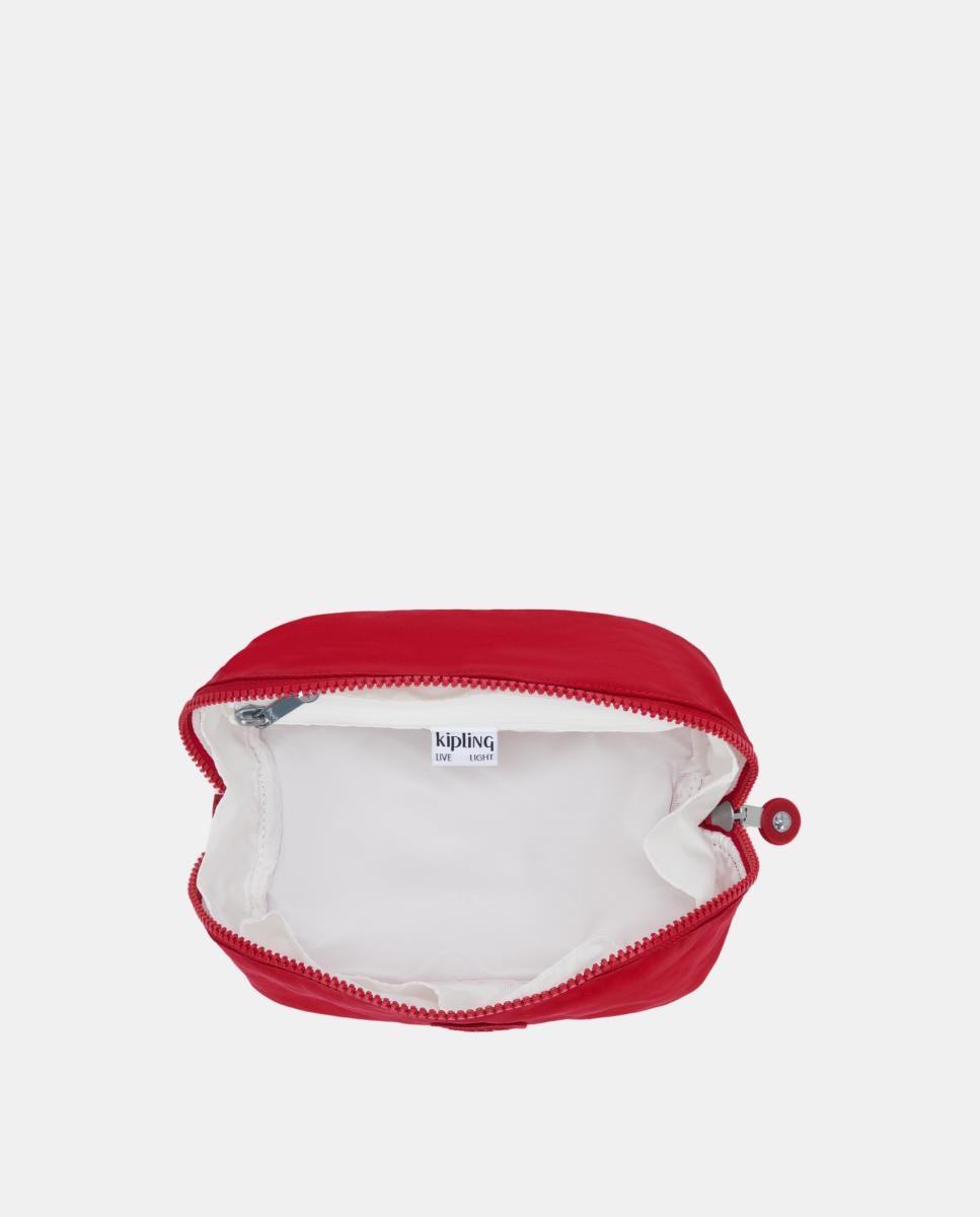 Nécessaire Pequeno com Bolsos Laterais, Modelo Mirko S Vermelho-3